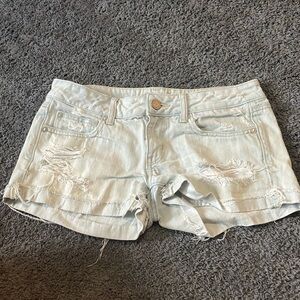 Lightly used American Eagle size 6 light blue jean shorts